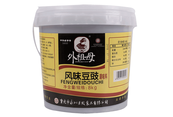 永川风味豆豉8kg桶装商用